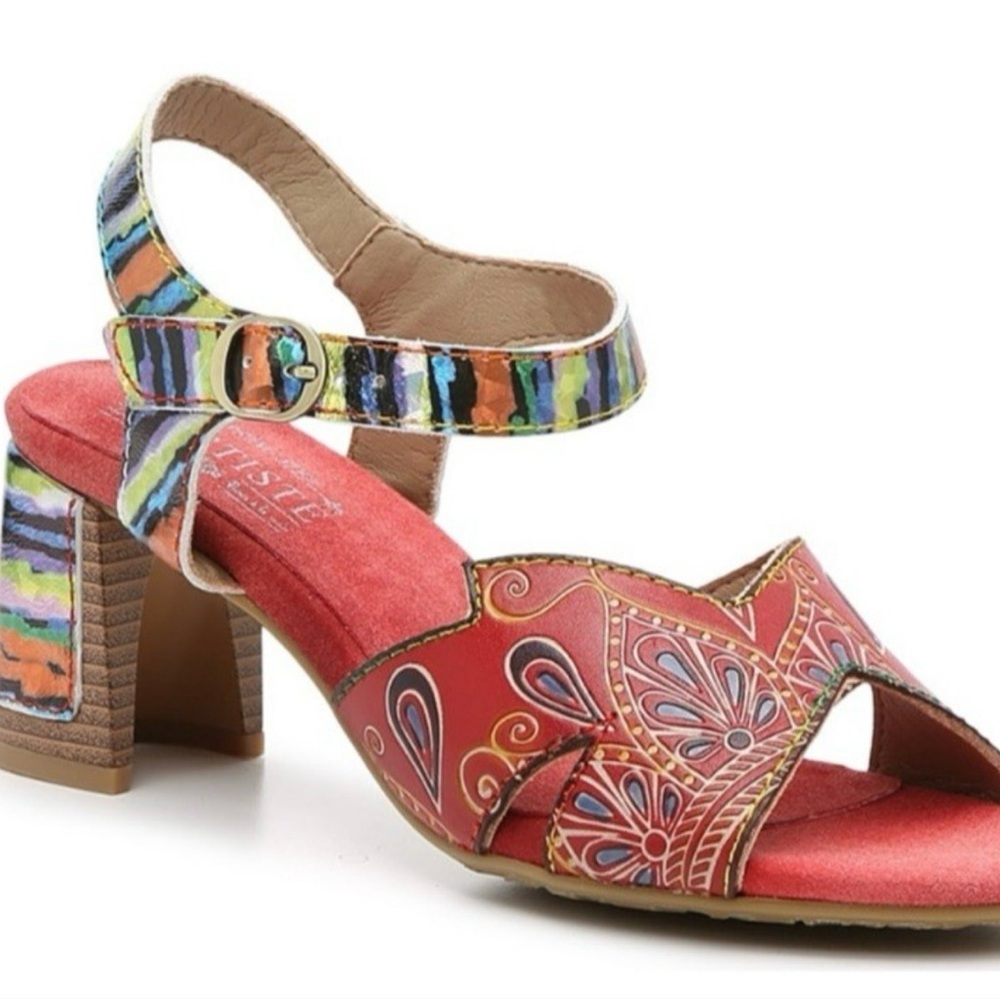 Spring Step L’Artiste Civika Butterfly Sandals Size 39